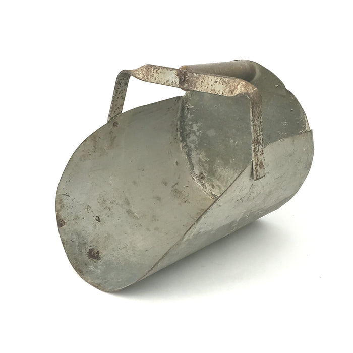 Rustic Metal Farm Grain Feed Scoop Wooden Grip Handle
