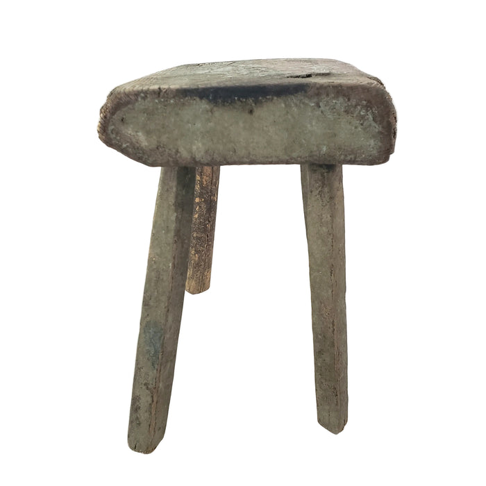 Rustic Primitive Wooden Peg Leg Stool Americana Farmhouse Accent
