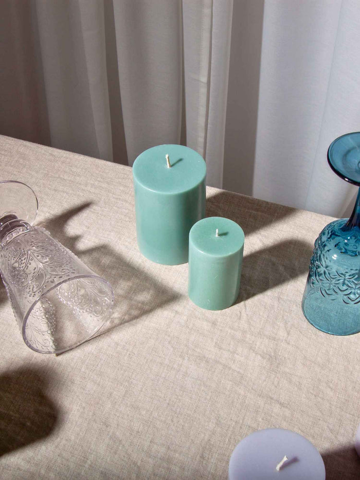 Sage Green 5cm x 20cm Slim Pillar Pack of 1