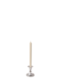 Sandstone 30cm Dinner Candles with Small Antique Silver Eloise Candle Holders - Set of 12 Pack of 12