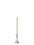 Sandstone 40cm Dinner Candles with Medium Antique Silver Eloise Candle Holders - Set of 12 Pack of 12
