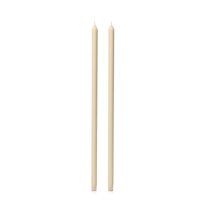 Sandstone 60cm Dinner Candles Pack of 2