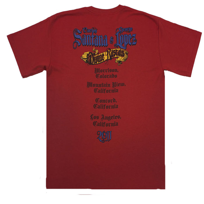 Santana - Divine Rascals Angel 2011 Tour T-Shirt