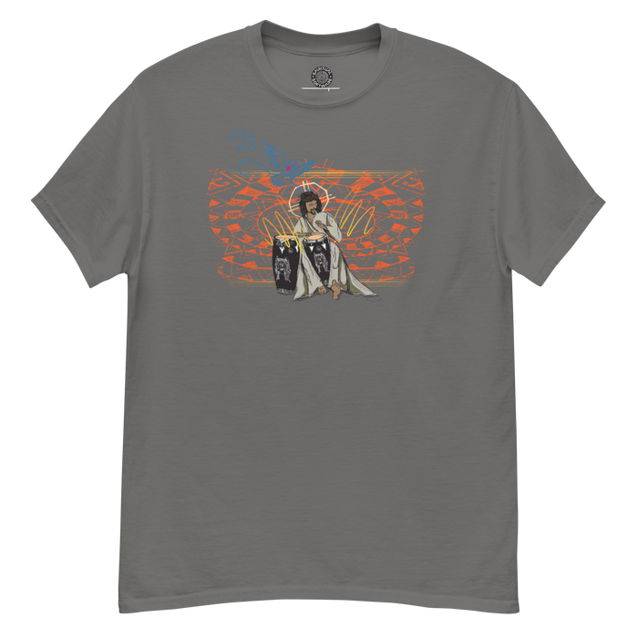 Santana - Jesus Drummer Tee - Charcoal