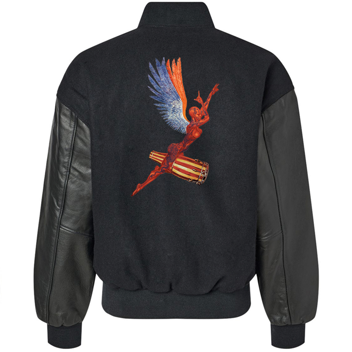 Santana Angel Embroidered Varsity Jacket