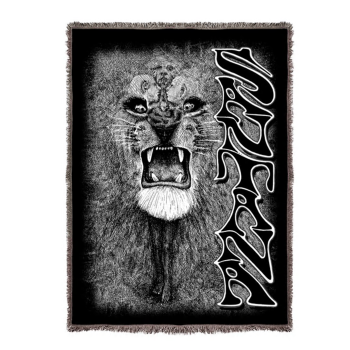 Santana Lion Woven Throw Blanket