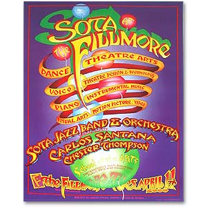 Santana SOTA Fillmore Poster