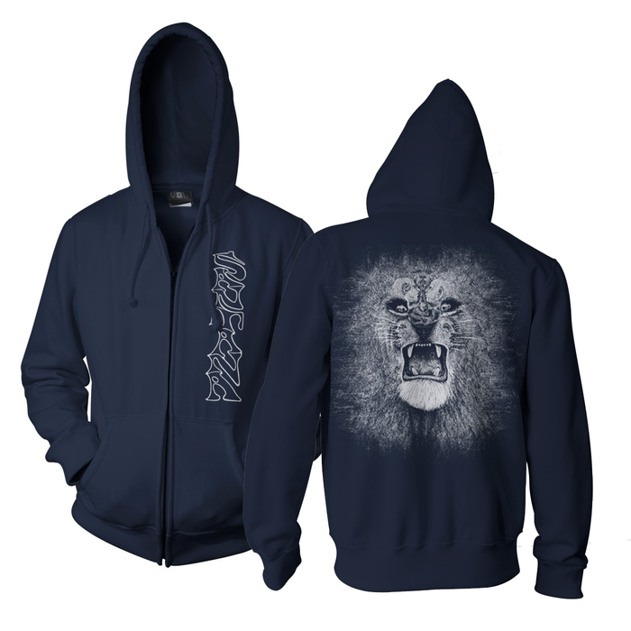 Santana White Lion Full Zip Hoodie
