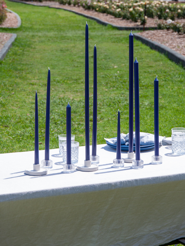 Sapphire 25cm Taper Candles Pack of 4