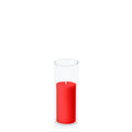 Scarlet 5cm x 10cm Pillar in 5.8cm x 15cm Glass Pack of 1
