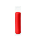Scarlet 5cm x 20cm Pillar in 5.8cm x 25cm Glass Pack of 1