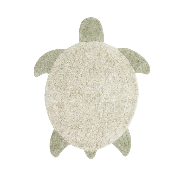 Sea Wonders Sea Turtle Washable Rug - Rugs by Roo