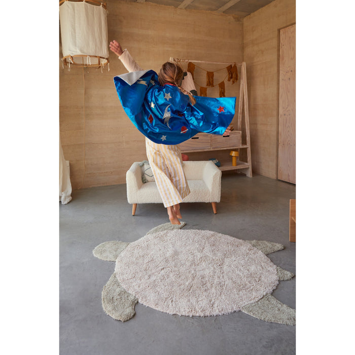 Sea Wonders Sea Turtle Washable Rug - Rugs by Roo
