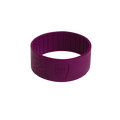 Silicone Band in Merlot, a deep purple replacement sleeve with embossed KeepCup logo and textured grip pattern, shown at a slight angle against a white background.