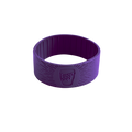 Silicone Band in Royal Purple shown at a three-quarter angle against a white background, displaying the embossed KeepCup logo with radiating line texture on the exterior and ribbed interior grip.