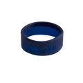 Navy blue Silicone Band Longplay shown at a three-quarter angle against a white background, displaying the embossed "Long Play" and KeepCup logo detailing on the exterior.