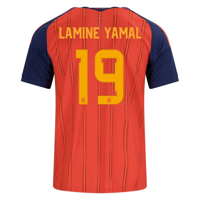 adidas Spain 2026 Lamine Yamal Home Jersey | Men's Soccer Jersey | Red