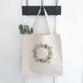 Spring Pansy Wreath - Spring Canvas Tote Bag
