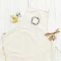 Spring Pansy Wreath - Spring Women's Apron