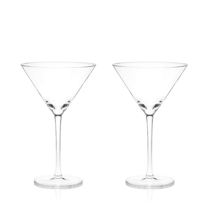 STEMMED CRYSTAL MARTINI GLASSES | COCKTAIL ENTERTAINING