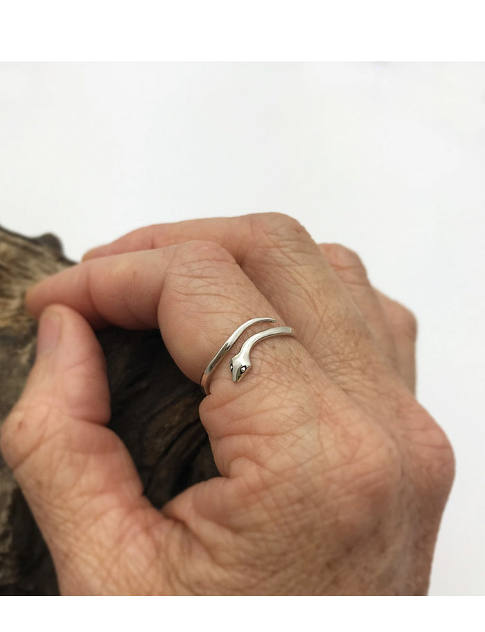 Sterling Silver Adjustable Snake Ring