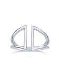 Sterling Silver Triangle Ring