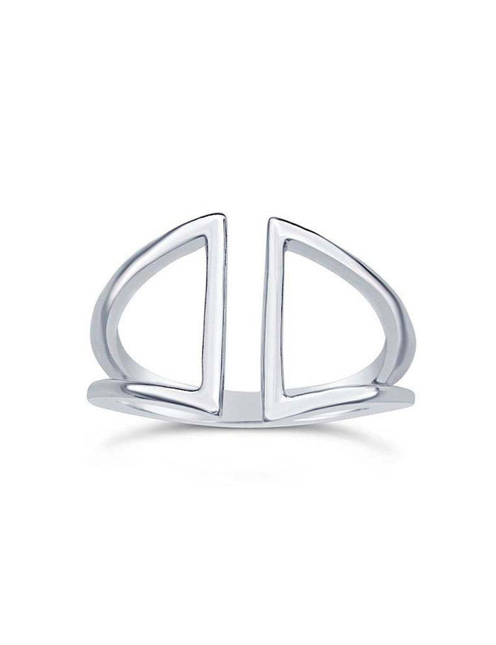 Sterling Silver Triangle Ring