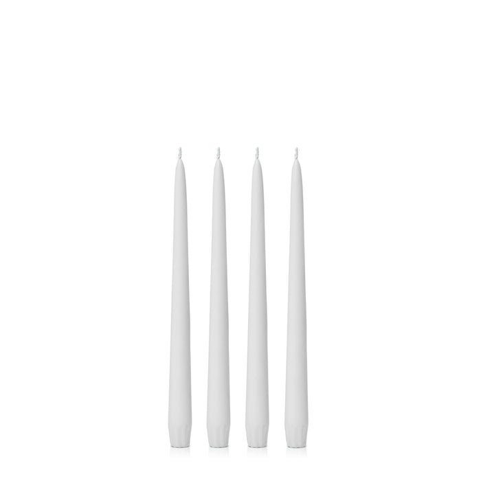 Stone 25cm Taper Candles Pack of 4