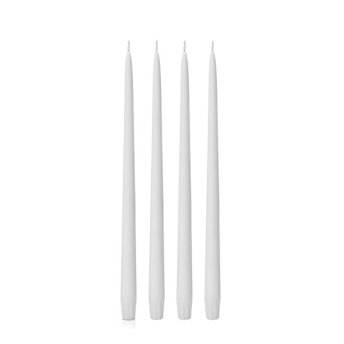 Stone 35cm Taper Candles Pack of 4