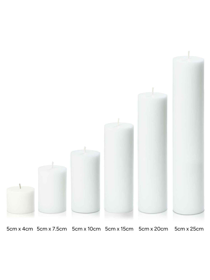 Stone 5cm x 7.5cm Slim Pillar Pack of 1