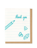 Thank You Pencil Card