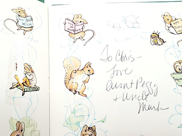 The Tale of Johnny Town Mouse Book by Beatrix Potter Green Cover