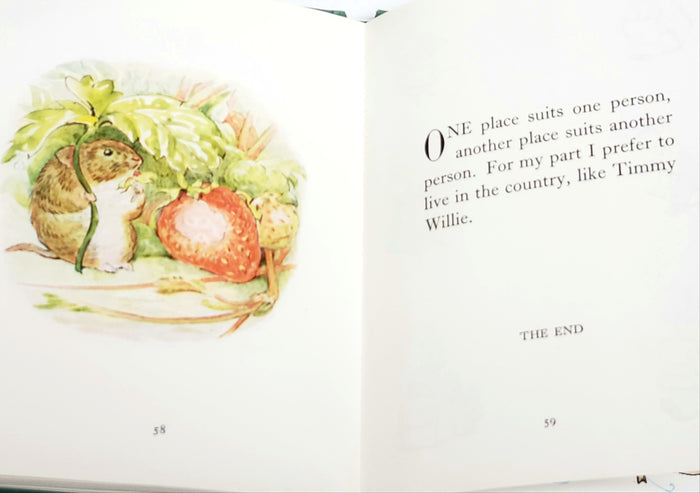 The Tale of Johnny Town Mouse Book by Beatrix Potter Green Cover