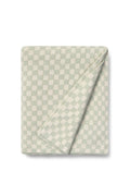 Tiles Blue Sage Knitted Blanket - Rugs by Roo