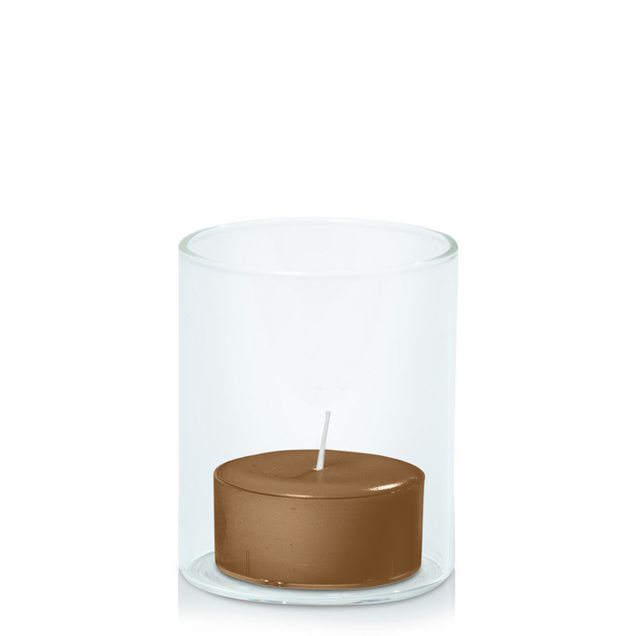 Tiramisu Tealight in 5.8cm x 7cm Glass