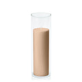 Toffee 7cm x 20cm Pillar in 8cm x 25cm Glass Pack of 1