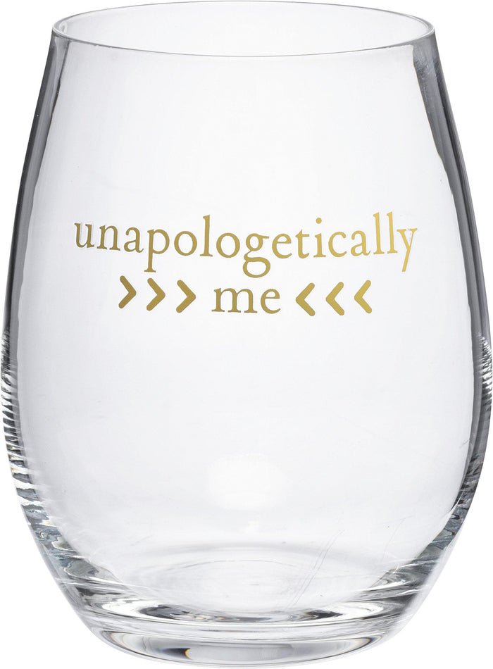 Unapologetically Me - Stemless Wine Glass
