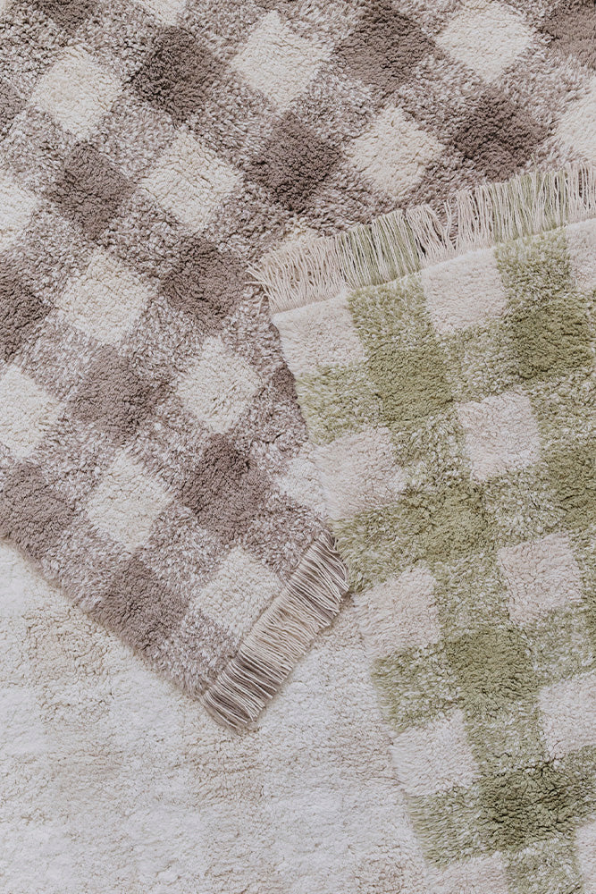 Vichy Marron Washable Area Rug - Rugs by Roo