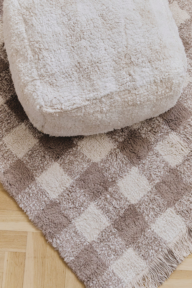 Vichy Marron Washable Area Rug - Rugs by Roo
