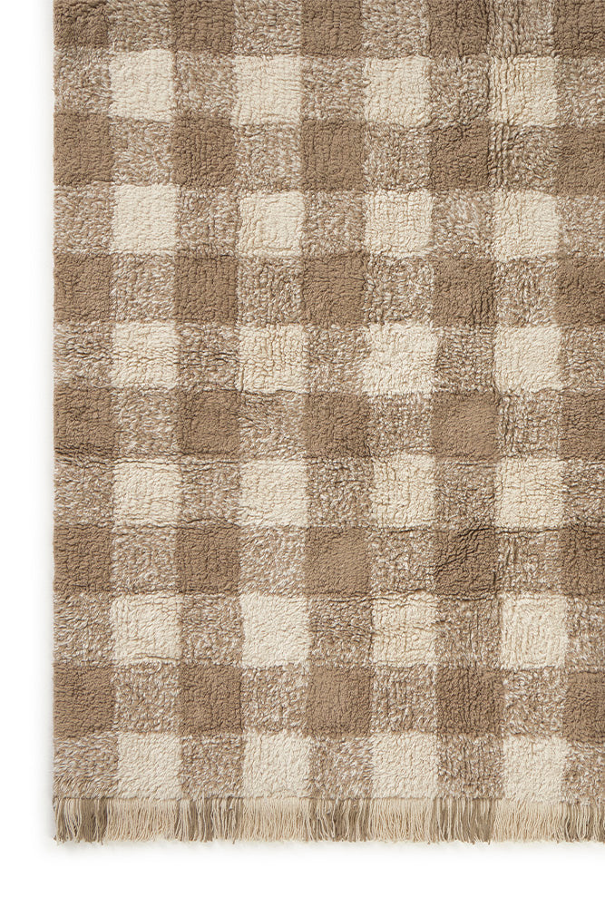 Vichy Marron Washable Area Rug - Rugs by Roo