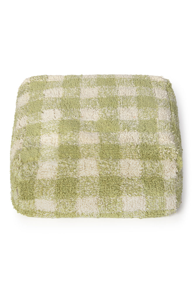 Vichy Matcha Pouf - Rugs by Roo