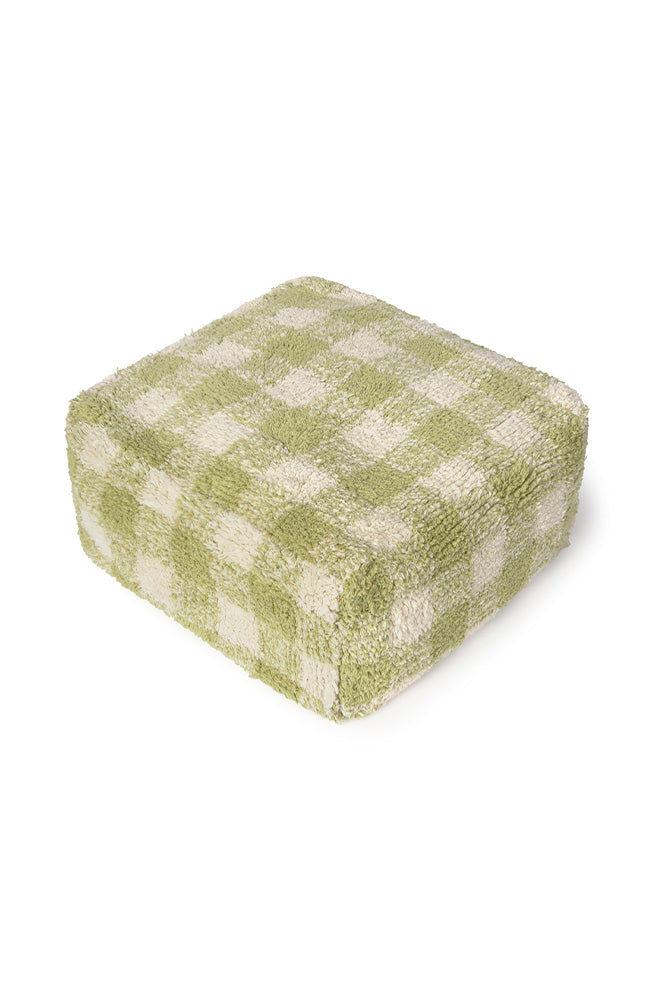 Vichy Matcha Pouf - Rugs by Roo