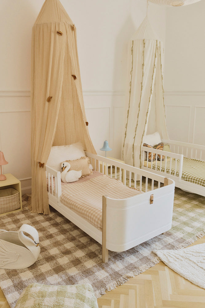Vichy Rose Knitted Blanket - Rugs by Roo