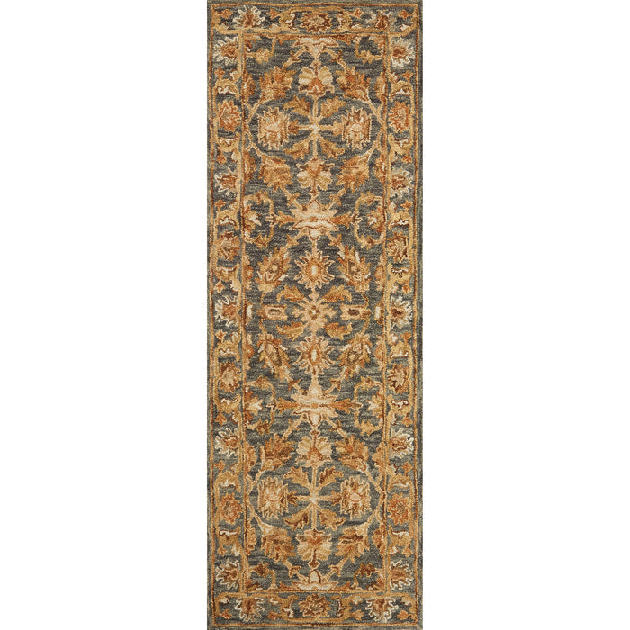 Rugs by Roo Loloi Victoria Slate Slate Area Rug in size 3' 6" x 5' 6"