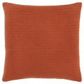 VILHELMSEN BURNT ORANGE STRIPE PATTERNED SOLID MODERN INDUSTRIAL THROW PILLOW