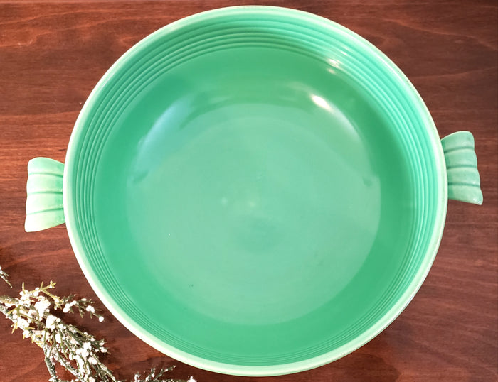 Vintage Fiesta® Ceramic Original Light Green Covered Casserole w/ Lid by Homer Laughlin