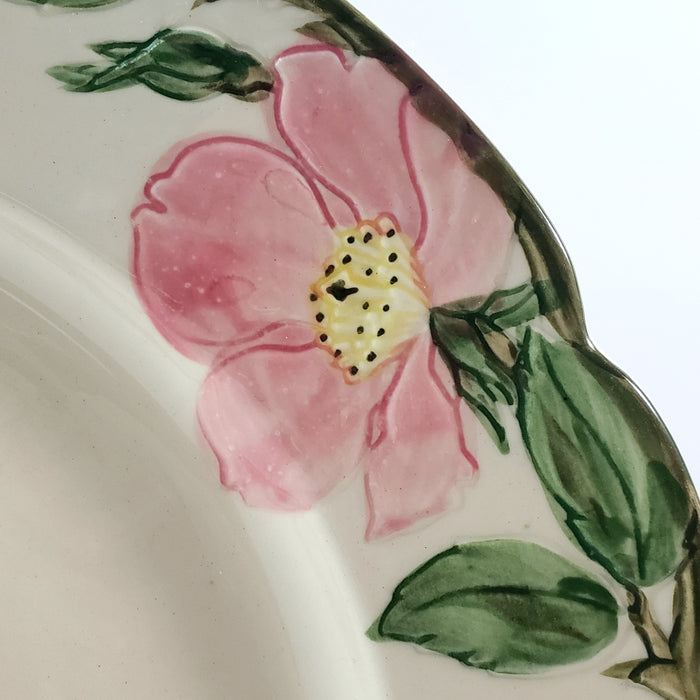 Vintage Franciscan Desert Rose Hand Painted Dinner Plate 10 1/2 USA 1940s