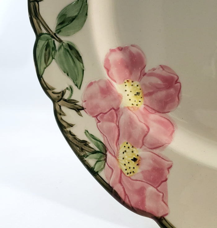 Vintage Franciscan Desert Rose Hand Painted Dinner Plate 10 1/2 USA 1940s