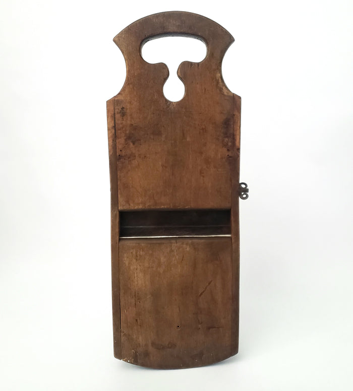 Vintage Wooden Slaw Board Kraut Cutter with Cutout Handle 18 1/2"