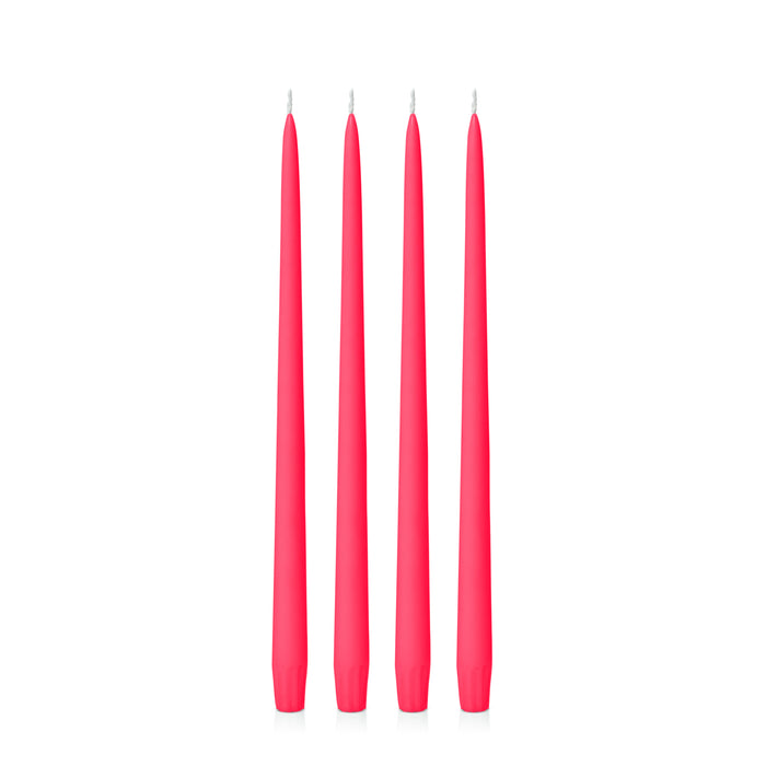 Watermelon 35cm Taper Candles Pack of 4